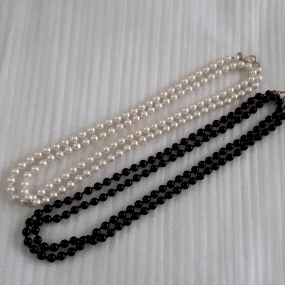 Pair of Faux Pearl Necklaces